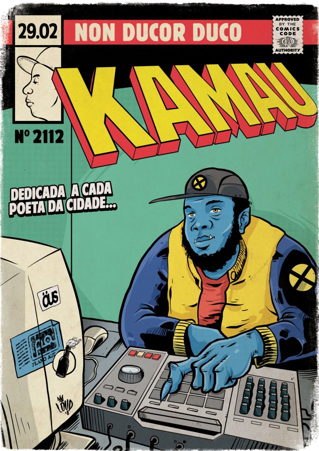 Al&eacute;m de rapper, Kamau tamb&eacute;m &eacute; professor de matem&aacute;tica, o que o levou a encarnar o papel de Fera, alterego do inteligente Hank McCoy, dos X-Men