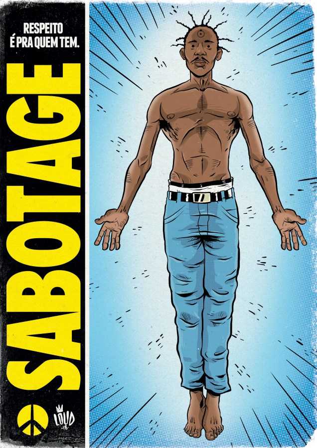 Morto em 2003, Sabotage &eacute; lembrado como o poderoso Dr. Manhattan, da s&eacute;rie Watchmen