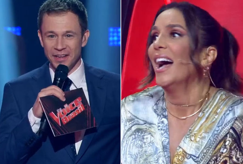 Ivete quebrou protocolo no The Voice Brasil e surpreendeu Leifert