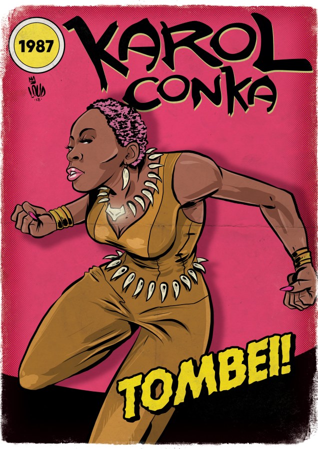 Uma das principais representantes do rap feminino no Brasil, Karol Conk&aacute; foi desenhada como Vixen, a primeira super-hero&iacute;na afro-americana da DC Comics