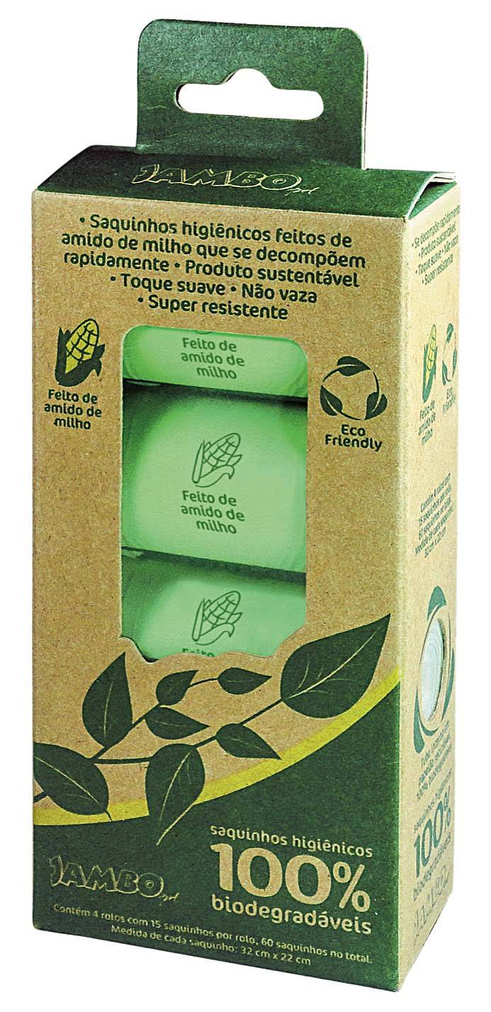 Empresa lança saquinhos biodegradáveis para recolher sujeira de pets