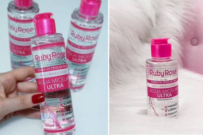 Testamos a água micelar de R$ 14,69 da Ruby Rose
