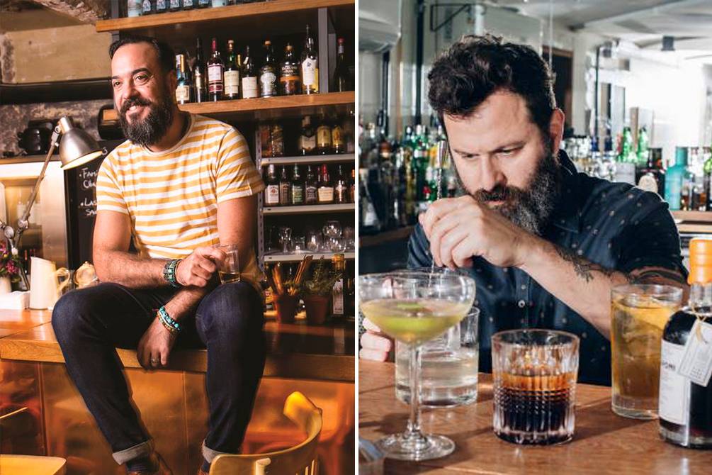 Bartenders badalados preparam drinques especiais de gim no Riviera
