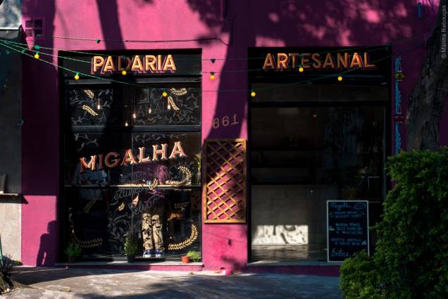 A fachada da padaria, na Vila Mariana A fachada da padaria, na Vila Mariana