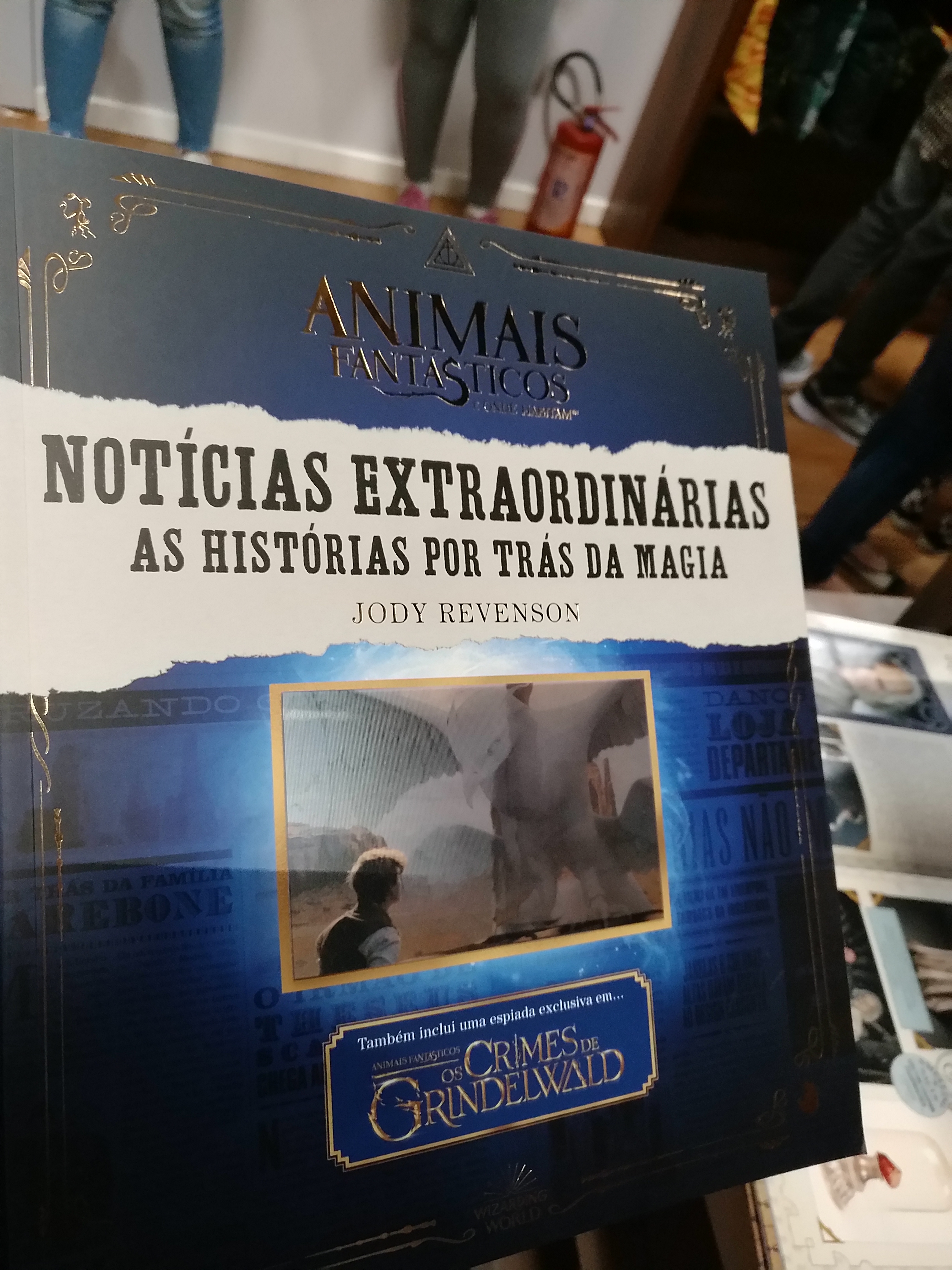 Livro com curiosidades do filme Animais Fant&aacute;sticos e Onde Habitam, por 55 reais