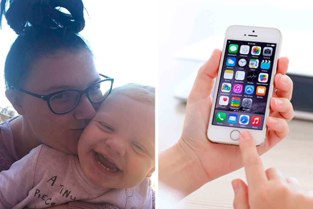 Menina de 2 anos de idade salva a vida da mãe com ajuda de um iPhone