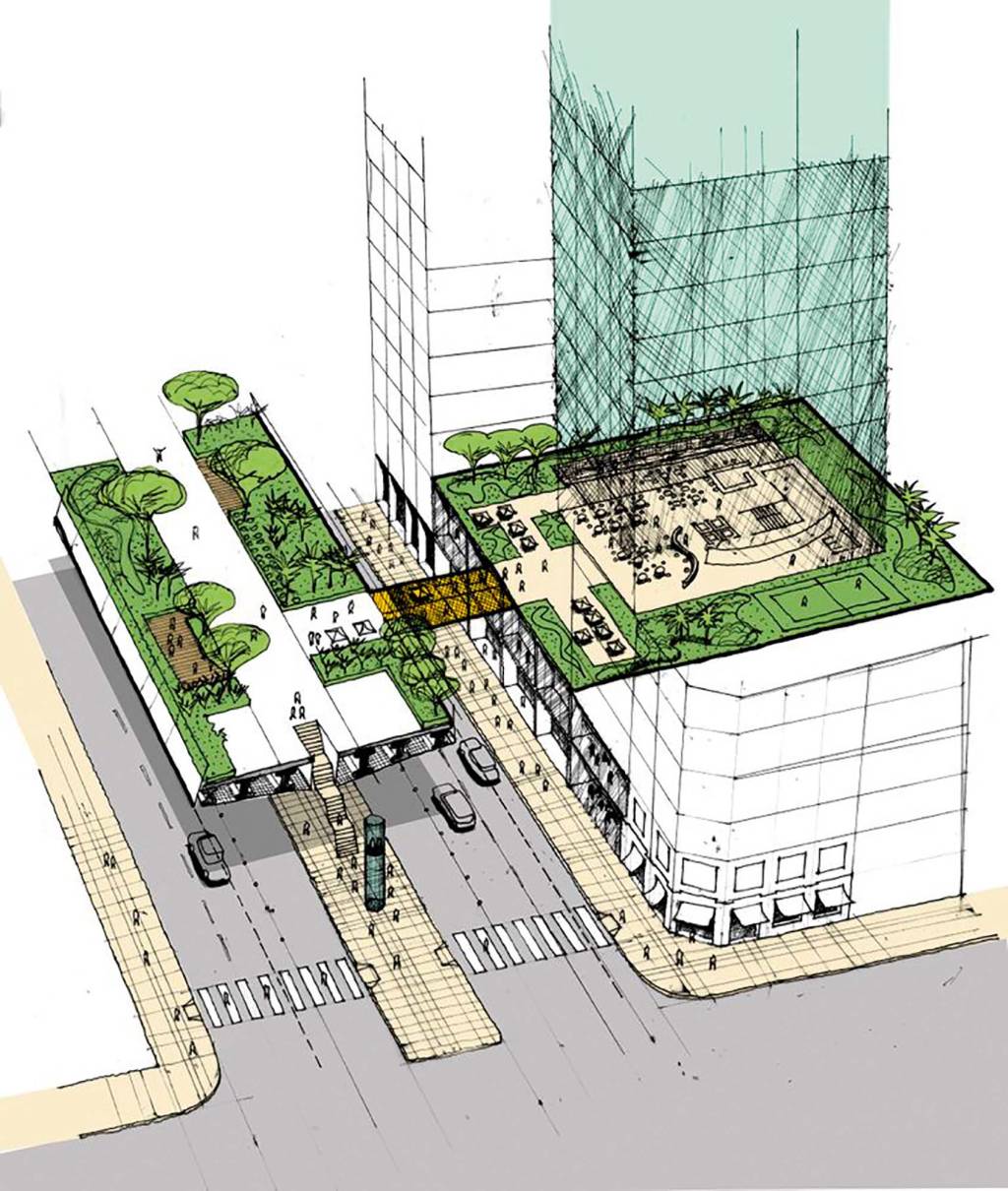 Projeção – minhocão Projeção – minhocão