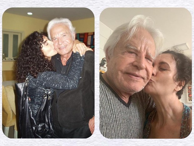 Cid Moreira e F&aacute;tima Sampaio