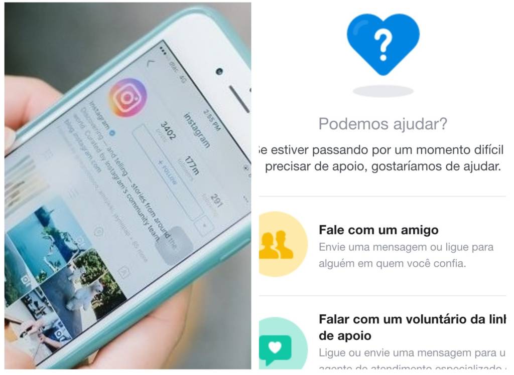Instagram oferece auxílio a usuário que indica ter ansiedade ou depressão