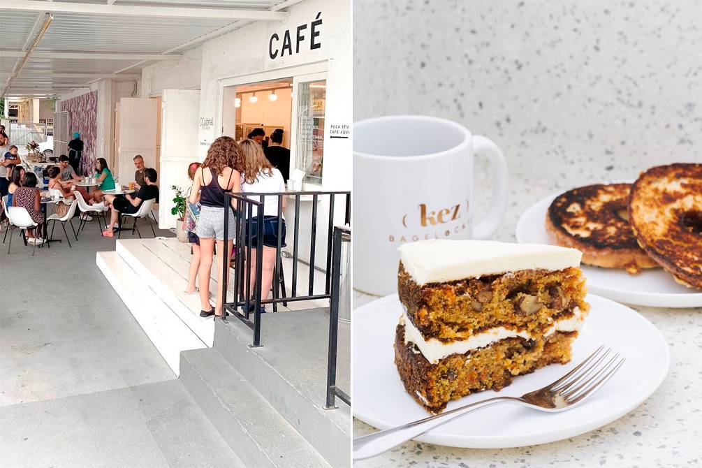 OCabral Café faz brunch com comidinhas do Kez Bagel & Café.
