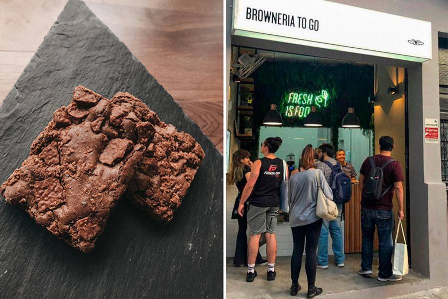 Portinha na Frei Caneca vende brownies até a meia-noite