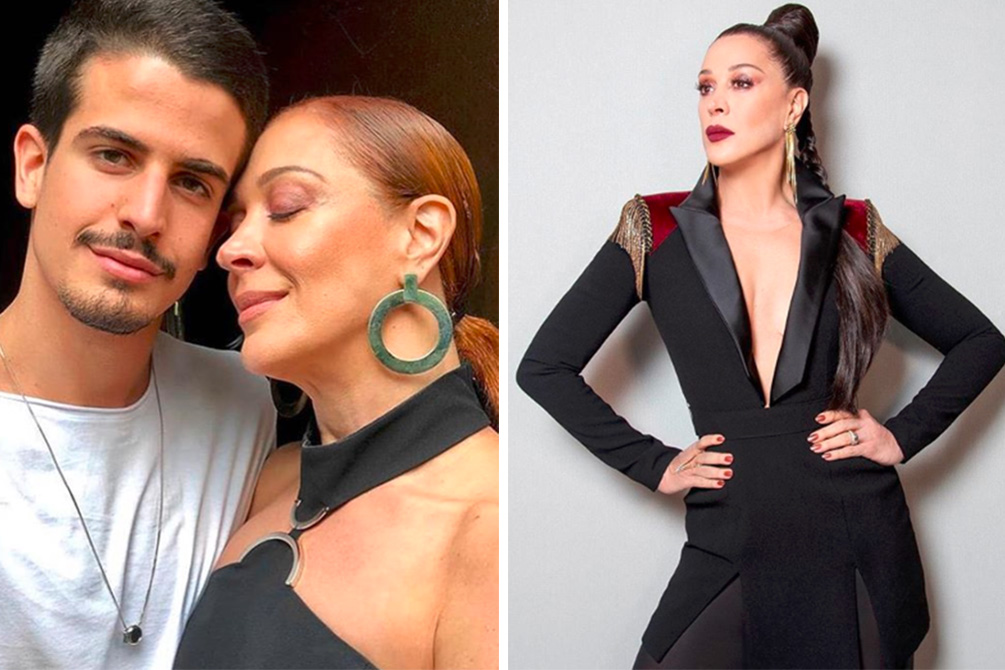 Claudia Raia faz tatuagem com o filho mais velho, Enzo Celulari