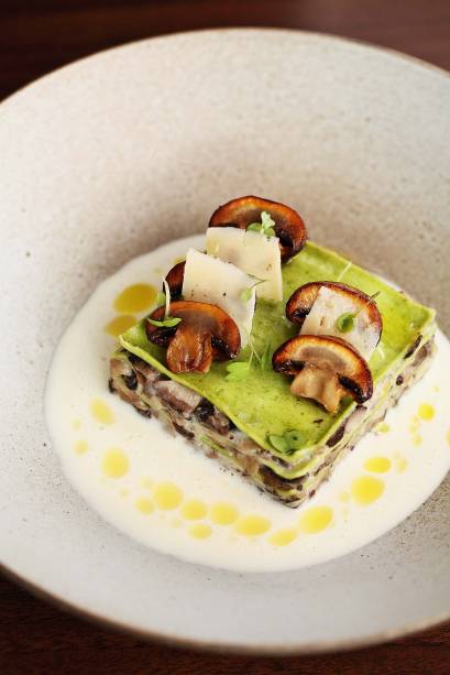 Lasanha de cogumelo Lasanha de cogumelo