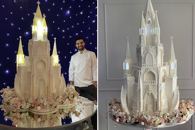 “Cake Boss” brasileiro constrói castelo de bolo com projeto arquitetônico