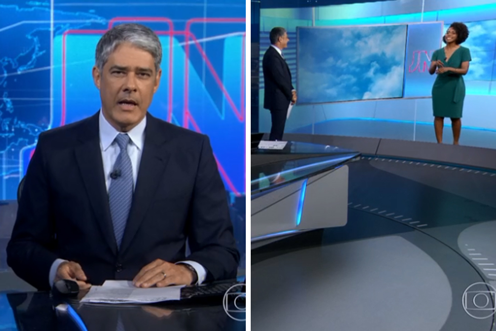 Bonner dá o que falar ao brincar com “sumiço” de Maju Coutinho no JN