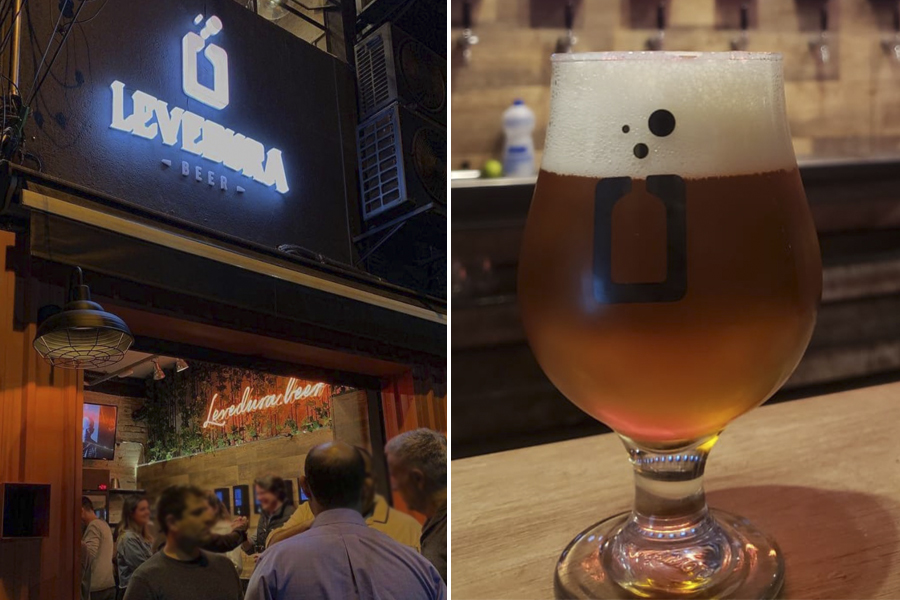 Levedura tem self-service de chope e torneira de gim-tônica