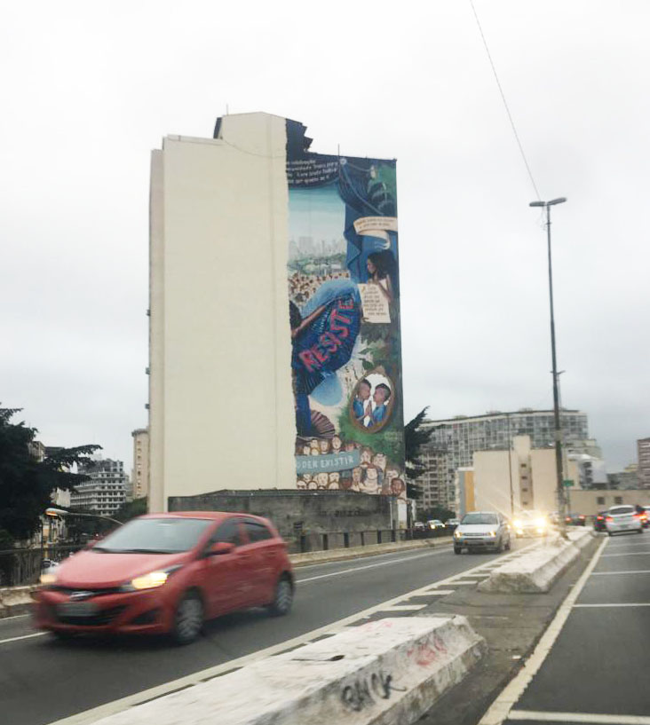 Grafite em apoio a comunidade LGBT no Minhocão será apagado