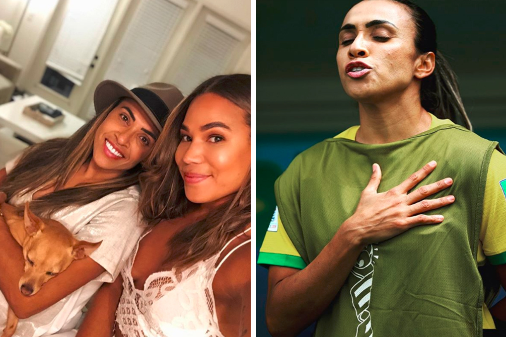 Marta posta homenagem após namorada ser diagnosticada com câncer