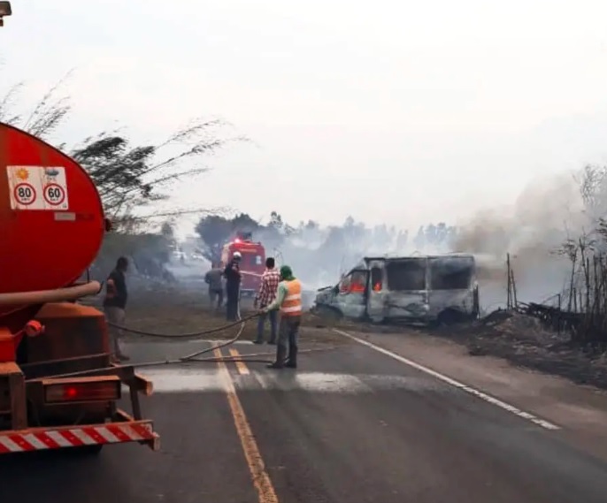 Fumaça de queimada causa acidente com quatro mortes no interior de SP
