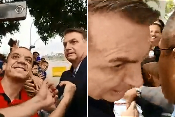 “Só pelo bafo não vai ter emprego”, diz Bolsonaro sobre admirador