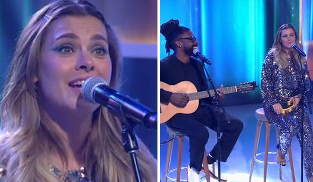 Apresentação musical de Carolina Dieckmann no Encontro divide opiniões