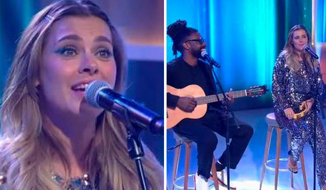 Apresentação musical de Carolina Dieckmann no Encontro divide opiniões