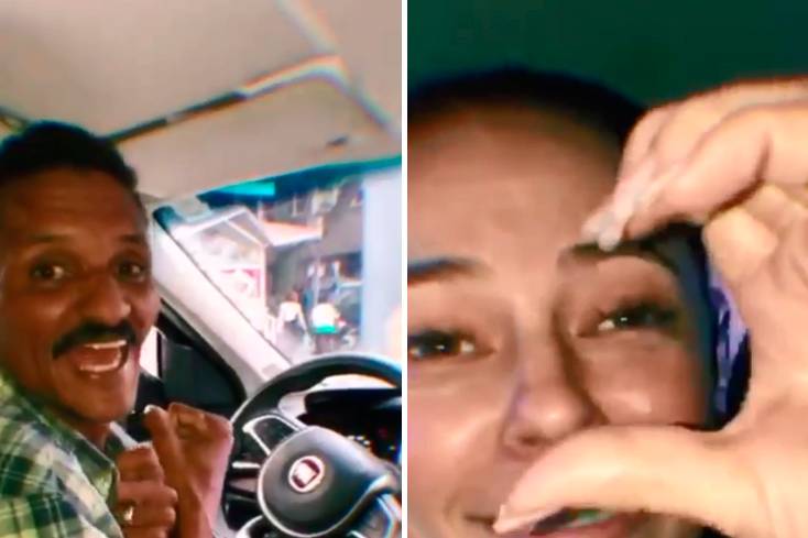 A reação inusitada do motorista que levou Paolla Oliveira