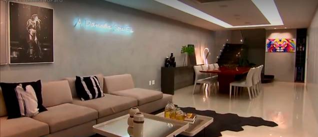 A sala de estar da artista A sala de estar da artista