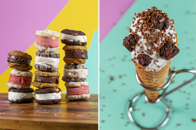 Nova casa serve sanduíche de cookie e tostex de sorvete