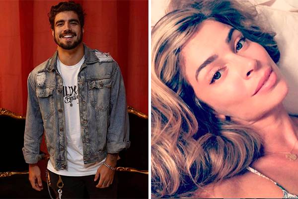 Em festa, Caio Castro apresenta Grazi Massafera como namorada