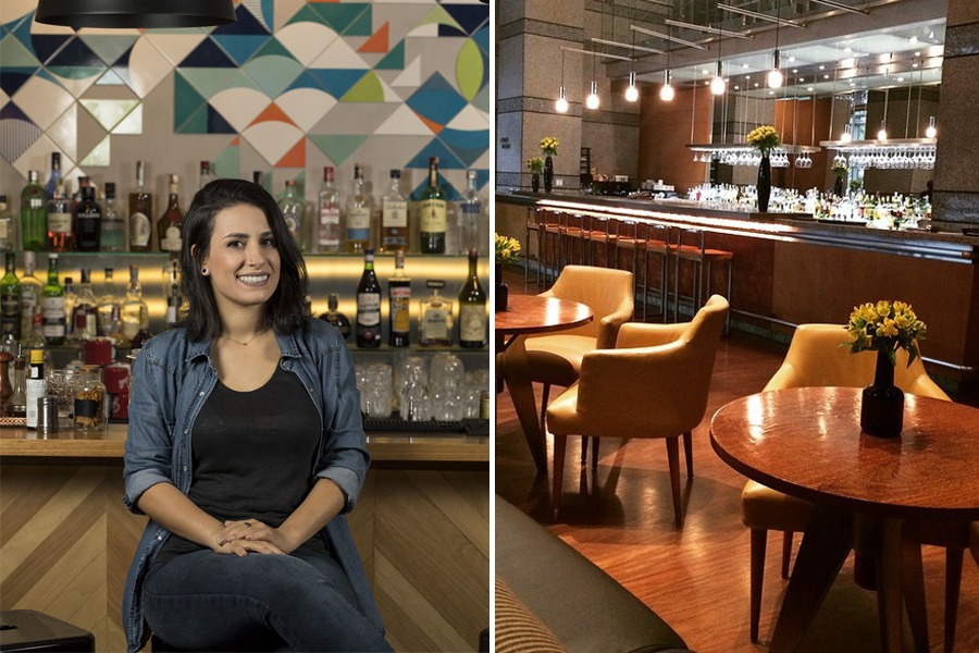 Ponte aérea: Jéssica Sanchez, do Rio, faz drinques no Grand Hyatt em SP