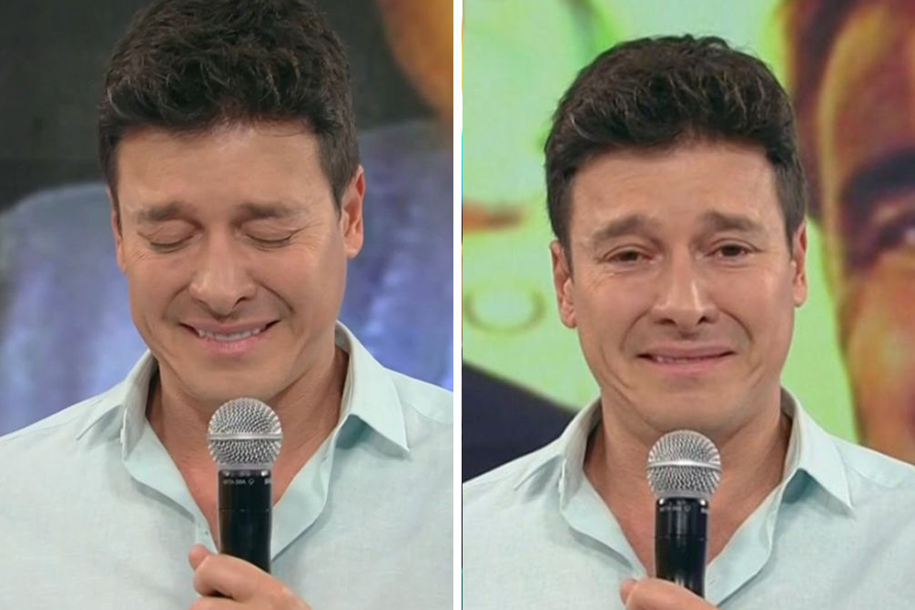 Rodrigo Faro é questionado após flagra durante homenagem a Gugu Liberato