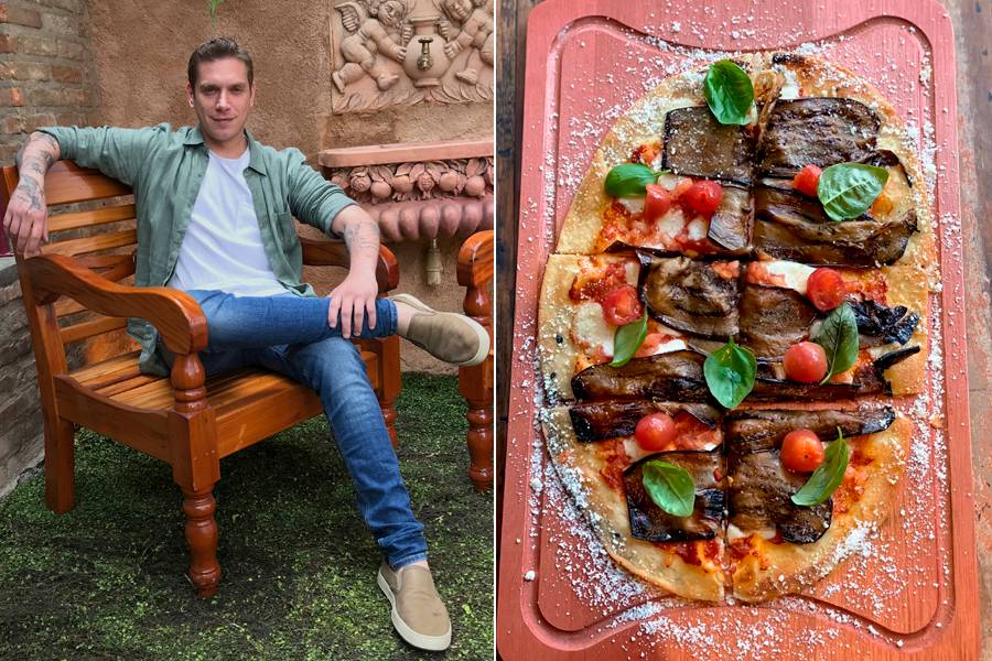Rodolfo De Santis inaugura o Forno da Pino