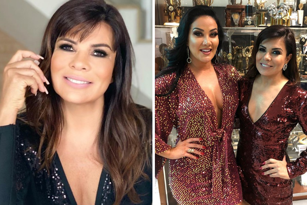 Mara Maravilha posa com Helen Ganzarolli e dispara: “Queridinhas”