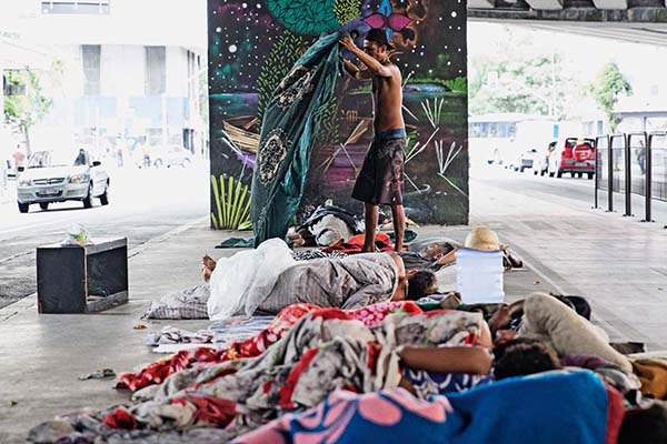 São Paulo, SP 26/03/2018 MORADORES DE RUA – Foto: Leo Martins