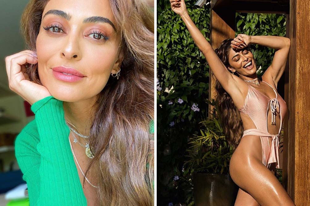 Juliana Paes compartilha clique raro com a família no Instagram