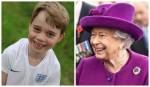 Príncipe George e Rainha Elizabeth