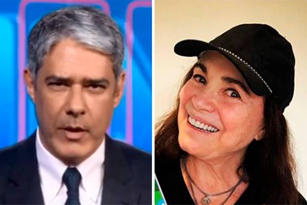 William Bonner lê comunicado para Regina Duarte no JN e causa polêmica