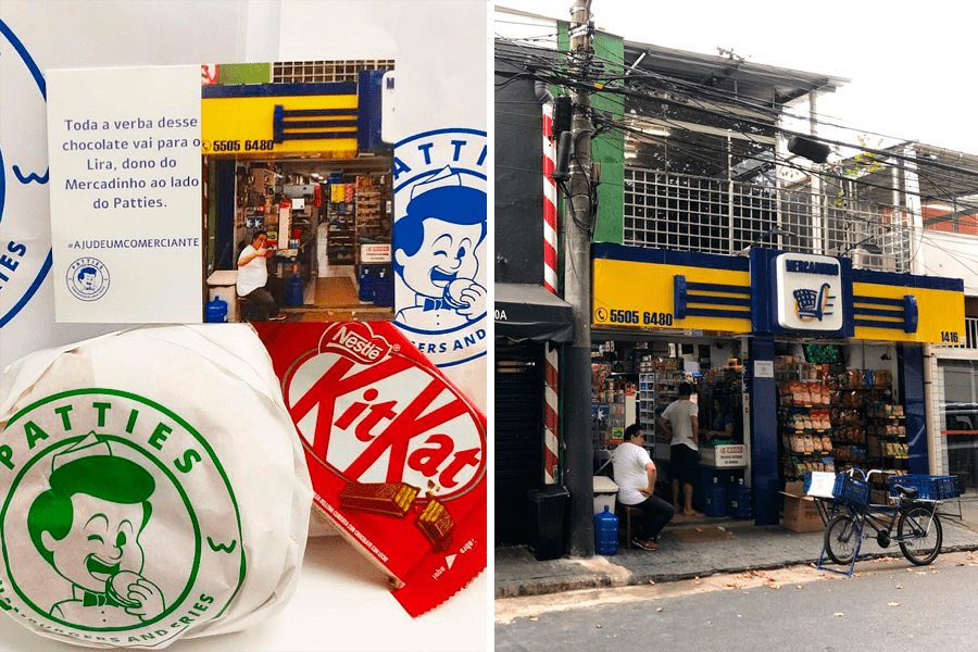 Patties promove ação para ajudar pequeno comércio a pagar o aluguel