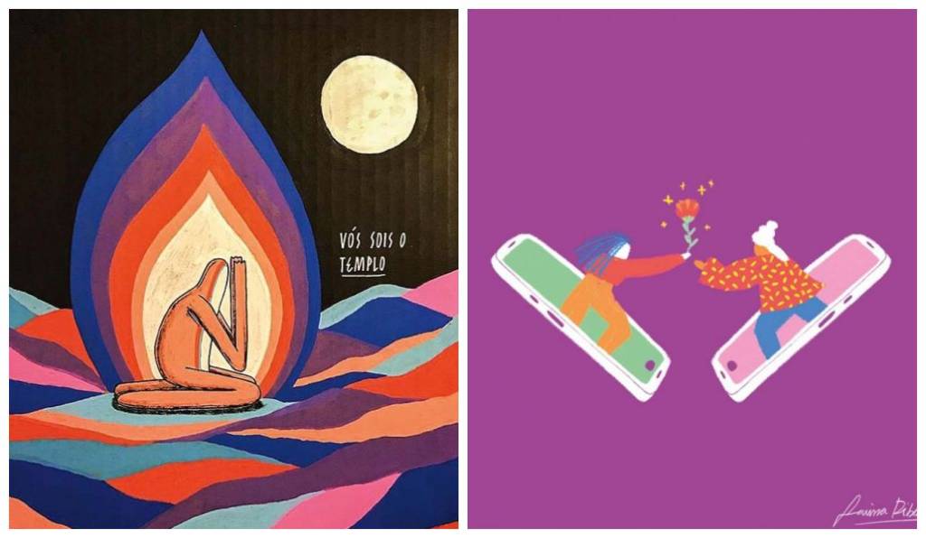 Lindas ilustrações para acalmar a quarentena