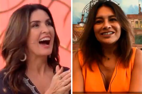 Gritos chamam atenção durante entrevista de Dira Paes com Fátima Bernardes