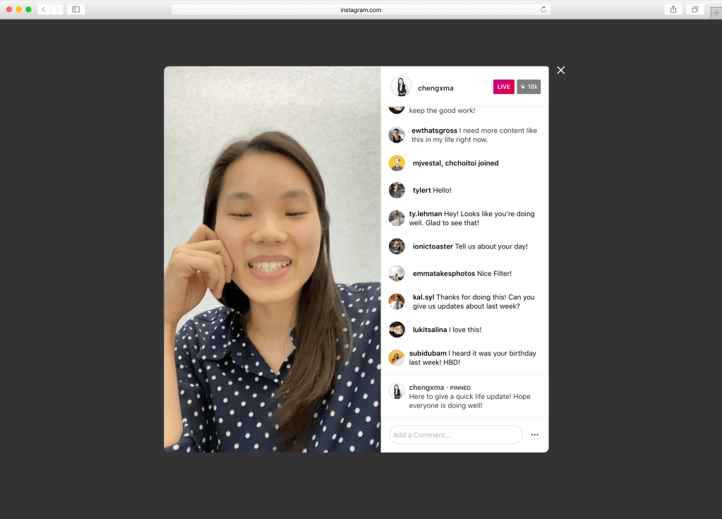 Com aumento de lives, Instagram libera opção de assistir pelo computador