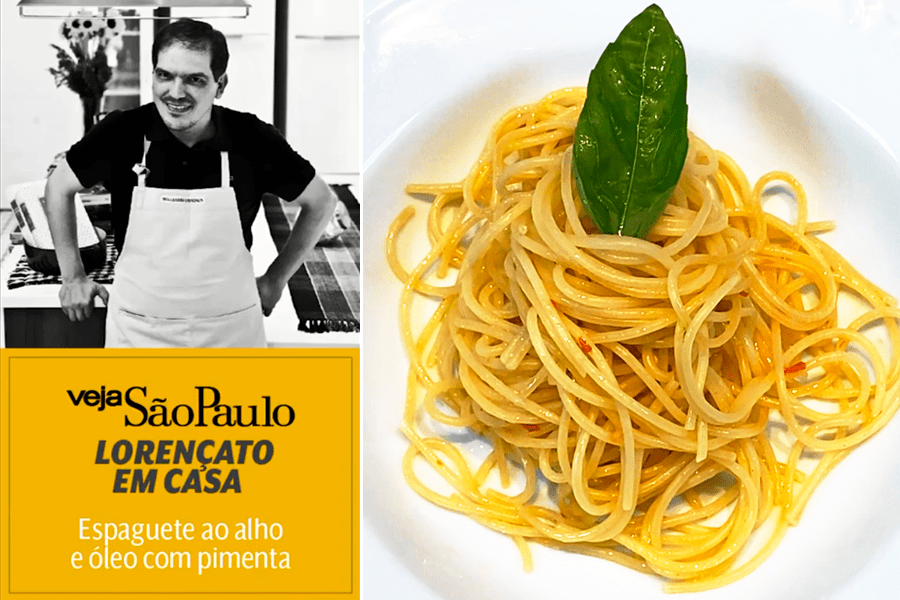Lorençato em Casa: receita de espaguete ao alho e óleo com pimenta