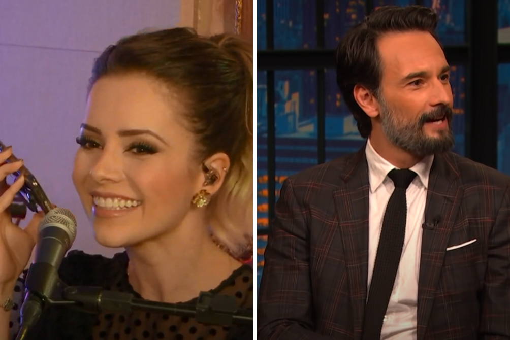 Rodrigo Santoro e “ciúmes” de Lucas Lima roubam a cena em live de Sandy & Junior
