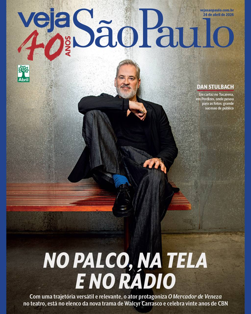Dan Stulbach celebra momento especial no teatro, televisão e rádio