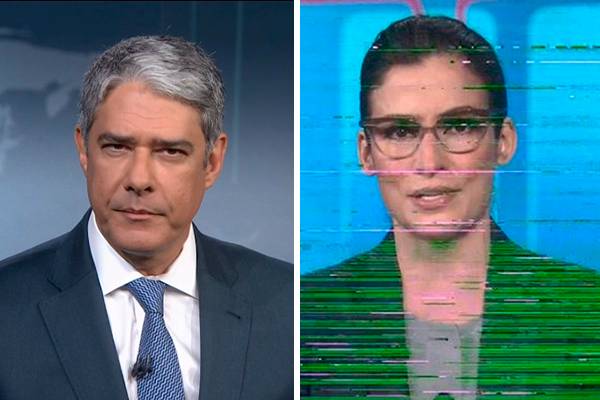 Willian Bonner explica falha durante o Jornal Nacional