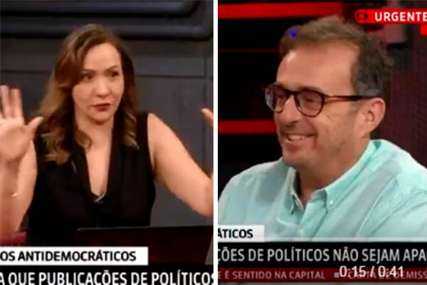 Maria Beltrão dá bronca em jornalista por celular: “Vai me dar atenção?”