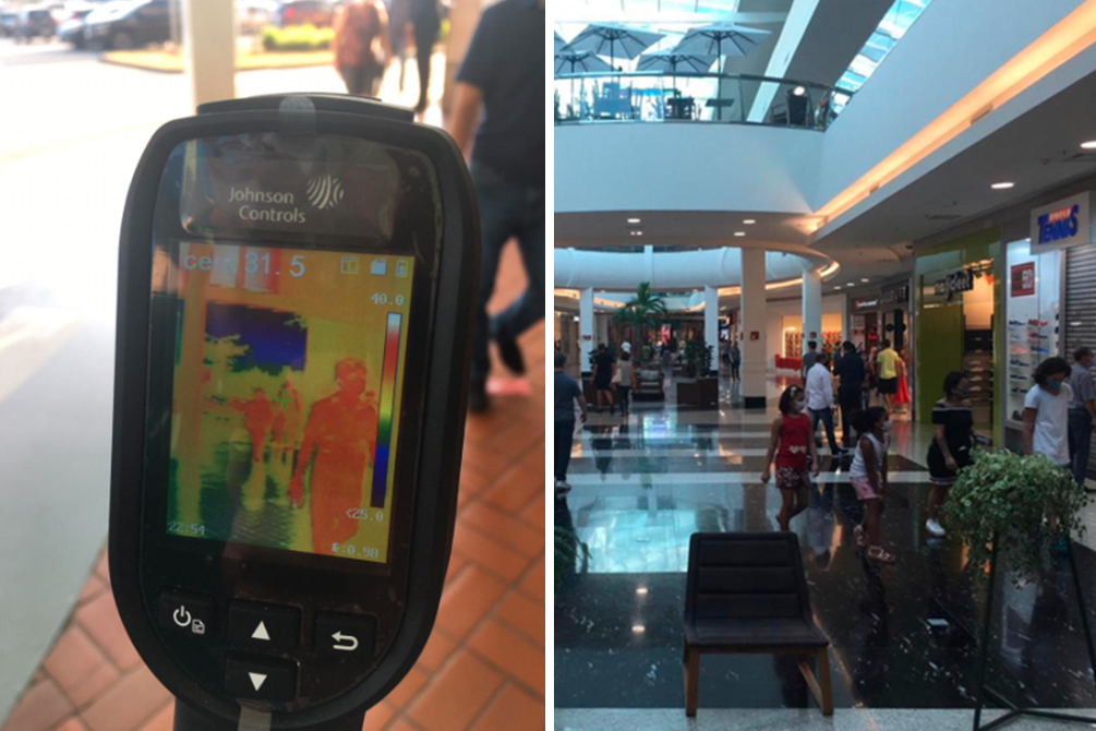 Abertura de shopping na Mooca tem fila e medição de temperatura