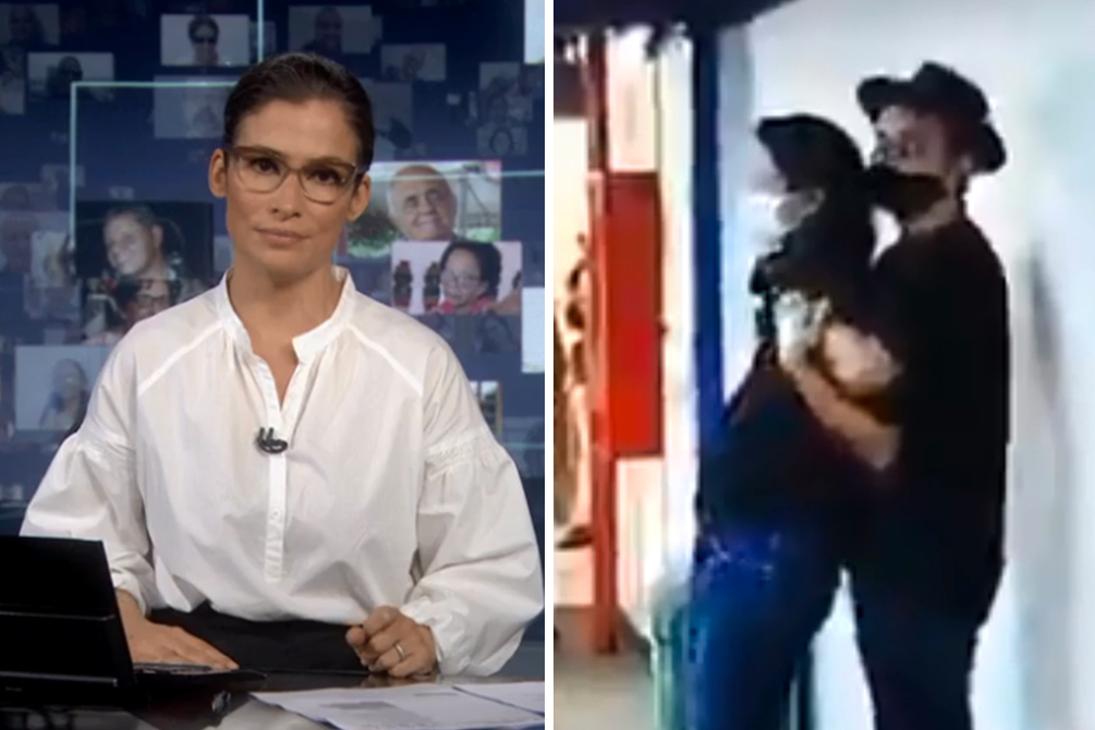 Renata Vasconcellos colabora para soltar refém nos estúdios Globo