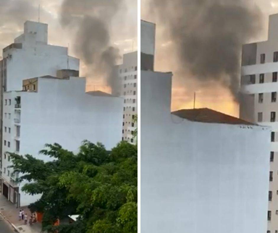 Incêndio atinge apartamento de idosos na rua Frei Caneca neste domingo (9)
